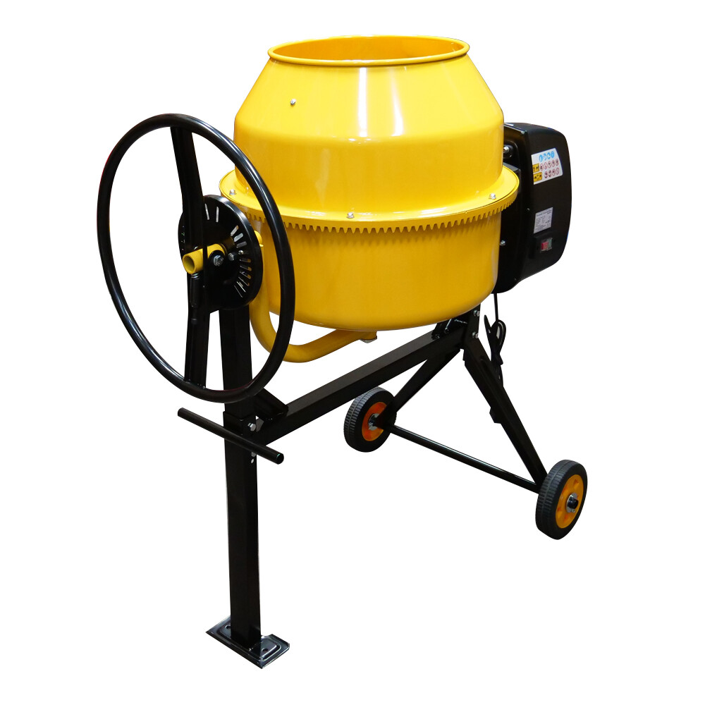 Electric Cement Concrete Mixer RocwooD 140 Litre Drum Mortar Plaster