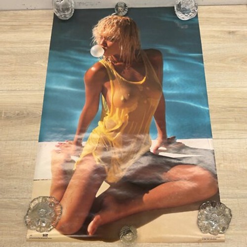 1989 SAM MAXWELL GIRL BLOWING BUBBLE BY POOR NOS UNUSED POSTER P43 - Bild 9 von 9