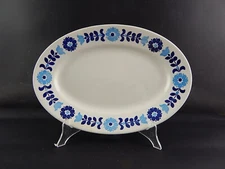 VINTAGE RICHARD GINORI LAVENO ANTONIA CAMPO CERAMIC OVAL FLAT TRAY 