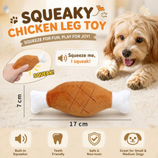 Pet Plush Squeaker Toy Soft Durable Teeth Cleaning Chew Companion Supplies