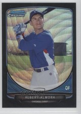 2013 Bowman Draft Top Prospects Chrome Black Wave Refractor Albert Almora 7m3
