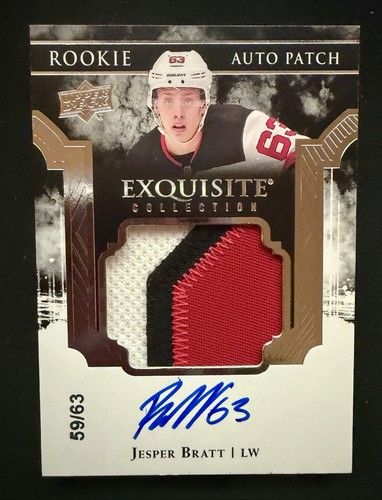 Jesper Bratt #EC-JB 2017 Upper Deck the Cup Exquisite Rookie Auto Patch card