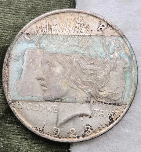 1923 S Peace Dollar VAM-1C pitted Reverse Almost Uncirculated  Top 50