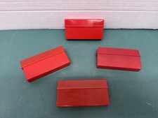 Lot of 4 Vintage Red slide storage Cases transparencies KodaChrome Empty