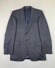 Hickey Freeman Blazer Mens 42L Long Gray Wool Boardroom Collection Suit Jacket