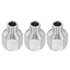 1/8 to 1/4 Air Brush Hose Adapter, 3PCS 1/8" BSP Male to 1/4" BSPT Female