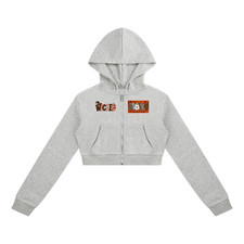 Women's Cropped Full Zip Hoodie