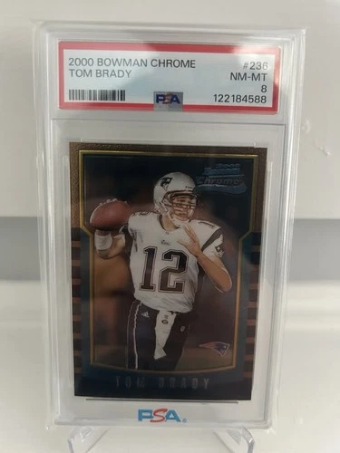 2000 Bowman Chrome Tom Brady RC PSA 8….PSA 9 resub?? GOAT