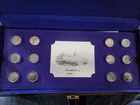 36 STER. SILVER PRES. AND WIFE ROUNDS BEAUTIFUL CASE. 8.95 OZ. STERLING (NET)