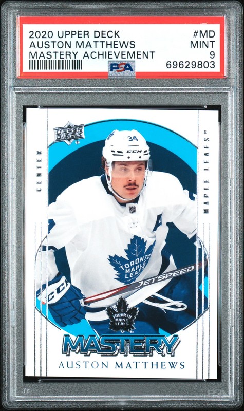 2020 Upper Deck Mastery Achievements Auston Matthews #MD PSA 9