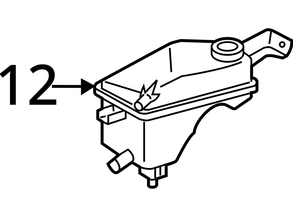 Coolant Reservoir Fits 08-15 SCION XB 2654705 Foto 4 de 4