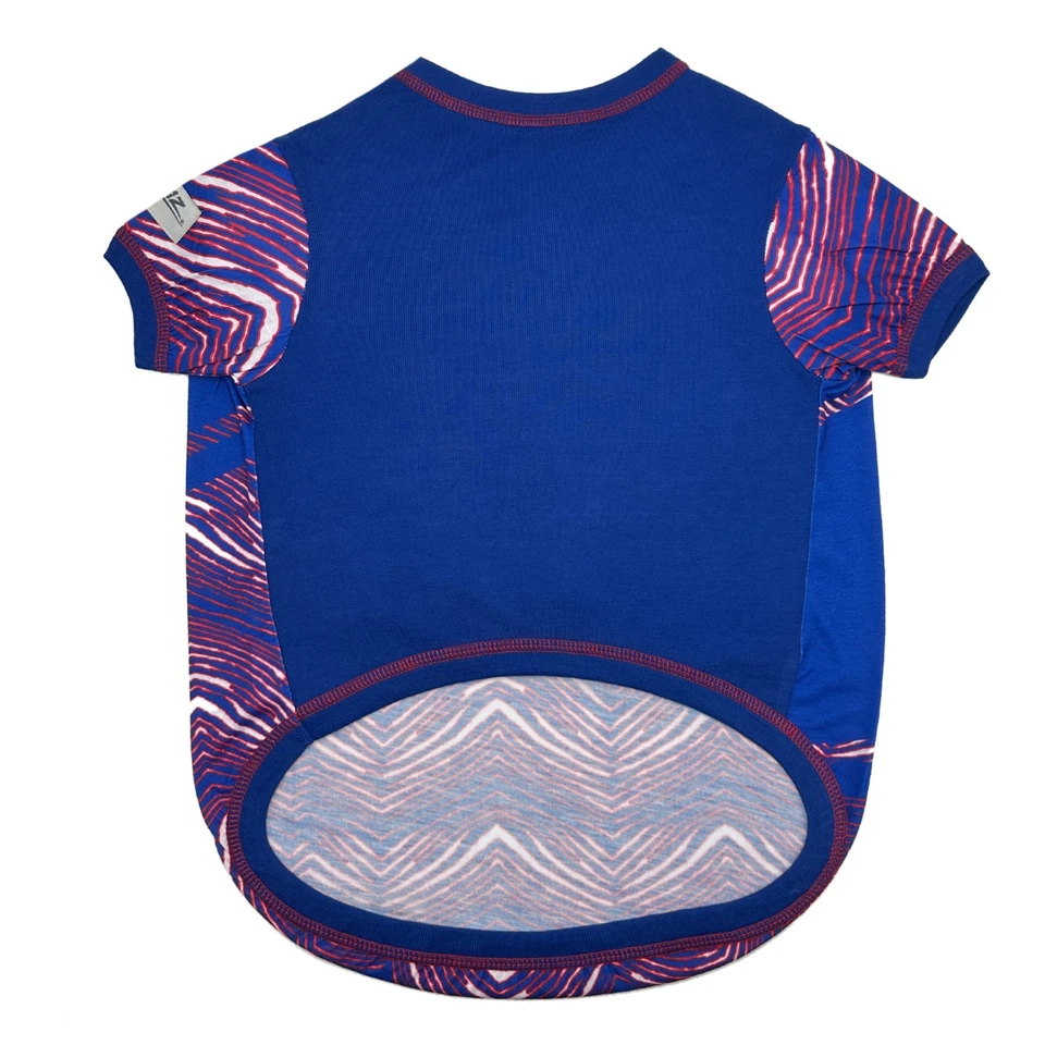 Camiseta Pets First NFL Zubaz Pet para cães e gatos disponível em 5 tamanhos de equipe e 5 - Imagem 3 de 4