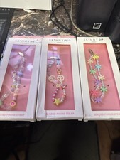 Skinnydip London Beaded Phone Strap Set Cute Pastel Charms, Phone Wristlet Acc