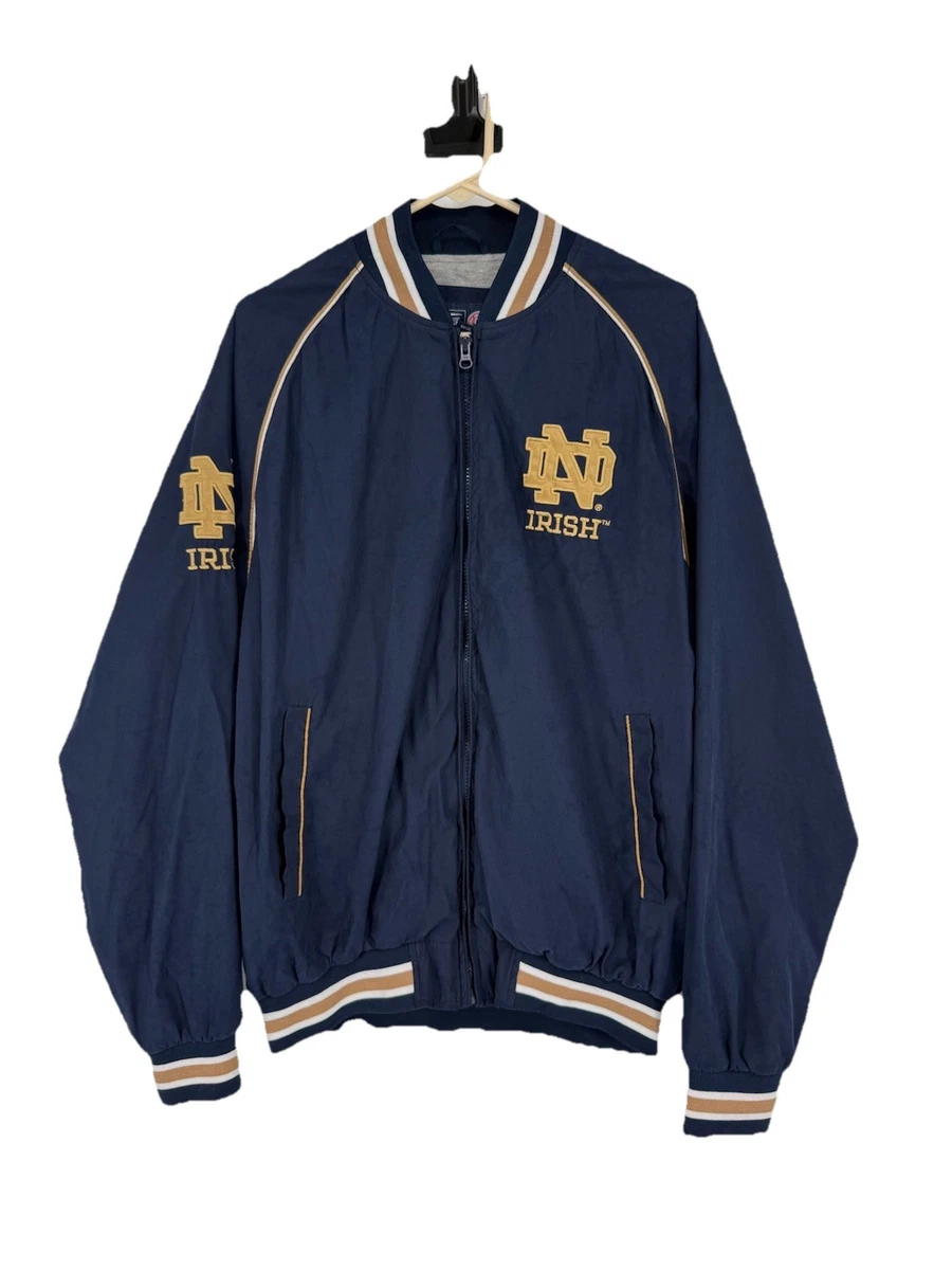 90s G-Ⅲ SPORTS オールレザー NOTREDAME 襟付きスタジャン G-III Notre Dame Fighting Irish NCAA Jackets for sale | eBay