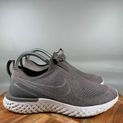 Nike Epic Phantom React Flyknit Gunsmoke Grey Womens Running Shoes BV0415-003 8