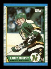 128 Larry Murphy 8 North Stars 1989 Topps Hockey Sports Trading Card 