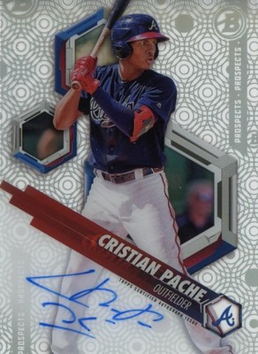 Topps 2018 Bowman High Tek Cristian Pache #PHT-CP Autograph Card