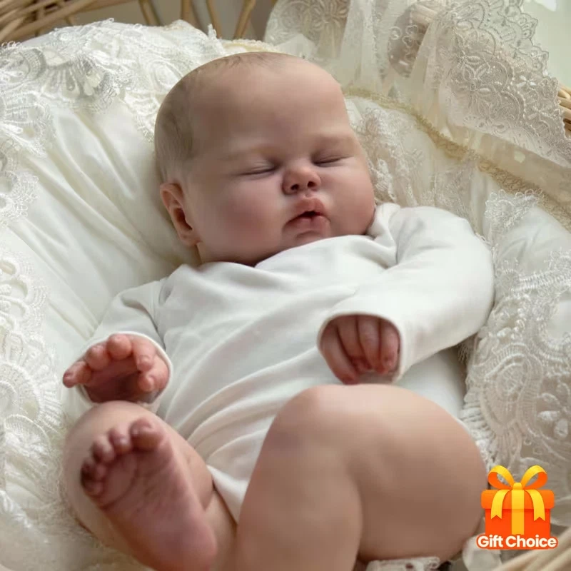 Muñeca bebé renacida de 20 pulgadas realista recién nacido 3D piel venas extremidades de vinilo tela cuerpo regalo Foto 3 de 4