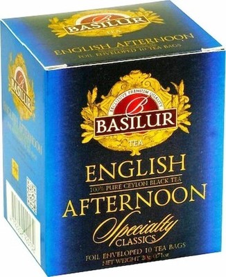 Basilur English Afternoon Tea 10 Tea Bag 20g FREE SHIPPING WORLD WIDE