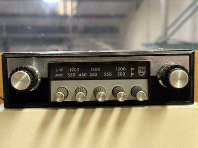 Philips 1960 s Chrome Classic Car Push Button Radio. Fully Working