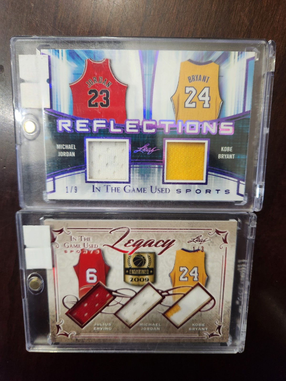 2018 Michael Jordan Kobe Bryant 1/9 Reflections & Jordan Kobe 1/3 GU Patch set!