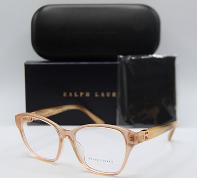 NEW RALPH LAUREN RL 6236U 6110 BEIGE MARBLE GOLD AUTHENTIC EYEGLASSES 55-17