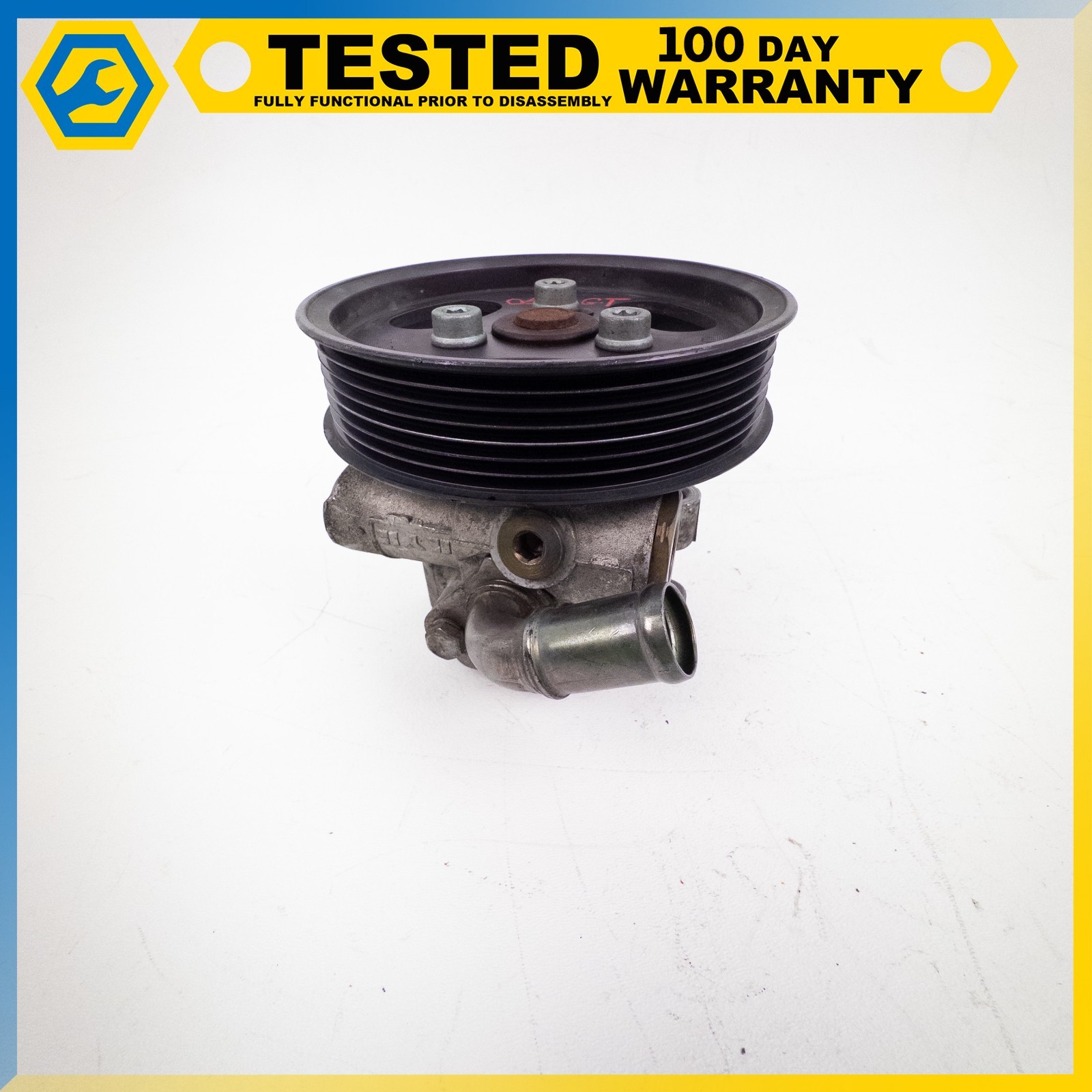 03-13 BENTLEY CONTINENTAL GT FLYING SPUR POWER STEERING PUMP V BELT PULLEY OEM