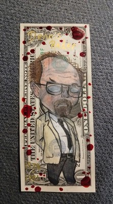 Dennis Rader, 1/1 Echt Dollar Geld Kunst Mr. Emotical Robot Echtheitszertifikat Sammlerstück