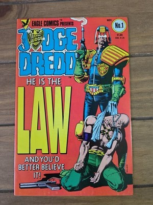 Judge Dredd 1 First Appearance 1983 Series Eagle Comics Brian Bolland