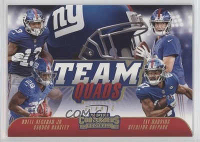 2018 Contenders Team Quads Gold 35/49 Eli Manning Saquon Barkley Rookie RC qf4