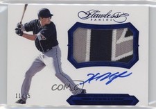 2017 Panini Flawless Rookie Sapphire 11/15 Hunter Renfroe #RPA-HR Patch Auto 6fs