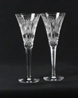 Two Vintage Waterford Millennium Prosperity Wheat Champagne Toasting Flutes