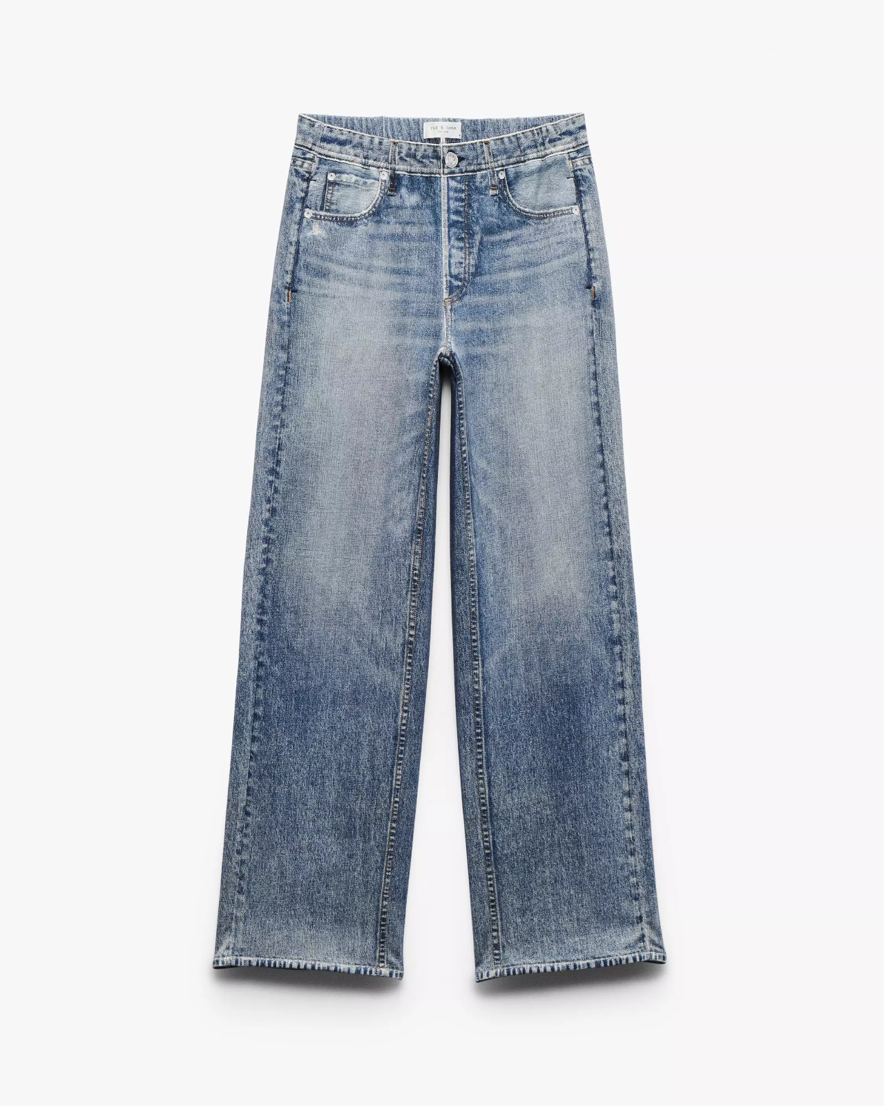 RAG & BONE Women's Rb Miramar Terry Wide Leg Pant in Color Scarlet Size ...