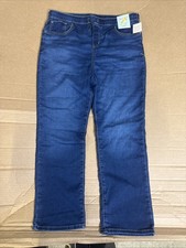 NEW BOYS CAT  JACK RELAXED STRAIGHT BLUE JEANS SIZE 18 HUSKY