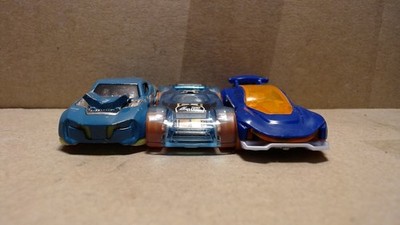 3 Hot Wheels - Twinduction, Gazella R, Mach It Go - Orange Wheels - Malaysia