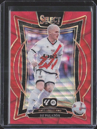 2024-25 Panini Select La Liga Isi Palazon Red Wave Terrace /59 Rayo Vallecano