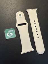 Apple Watch Sport Band 40mm 38/41 Genuine OEM Stone Silver S/M Used