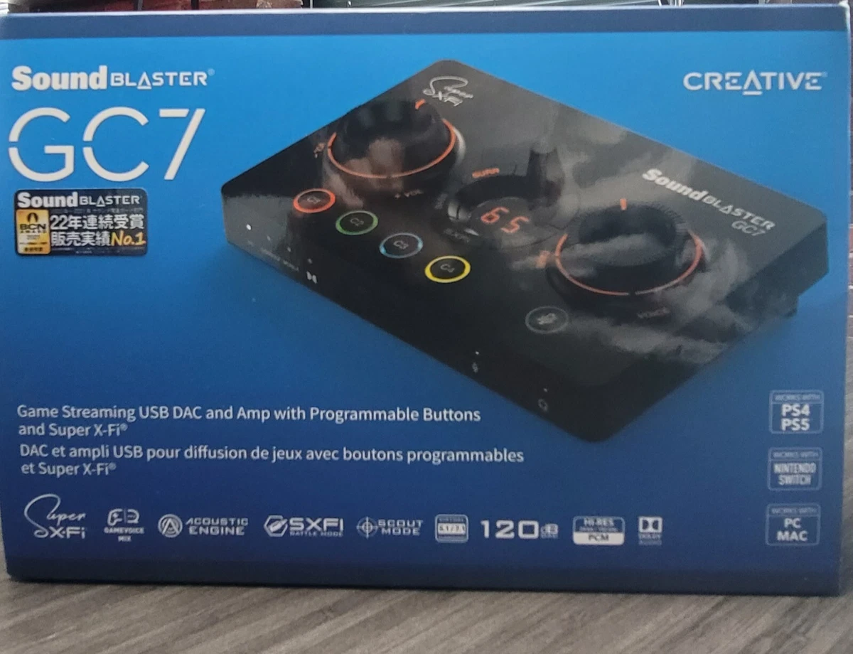 SoundBlaster GC7 DAC amp w Programmable Buttons