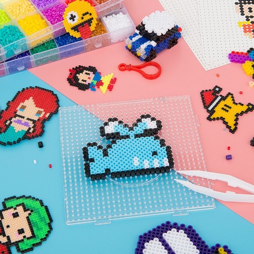 Perler Hama Beads Refill Pegboard Kit 24/36/48 Colors 5mm Kids Toys DIY Craft AU - Picture 8 of 18