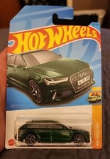 Hot Wheels - 2023 HW Wagons 1/5 17 Audi RS 6 Avant 187/250 Dark Green Rare Color