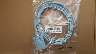 Cisco Console Cable 6ft with RJ45 and DB9F CAB-CONSOLERJ45-RF REV.A2 ...