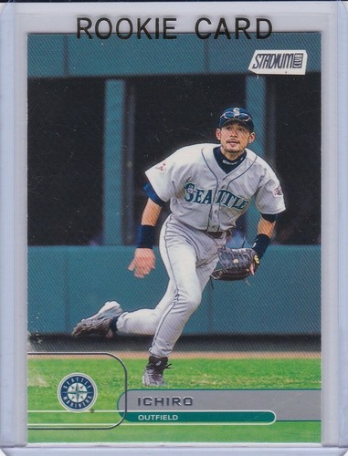 ICHIRO SUZUKI ROOKIE CARD Seattle Mariners 2001 TOPPS STADIUM CLUB 