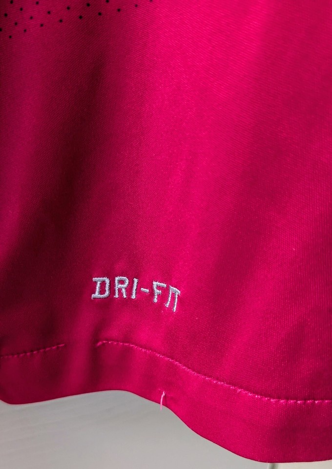 Nike Football Shirt Precision II L/S Navy Blue/Pink Large Dri Fit eBay