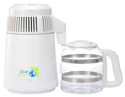 blue green Water Pro Wasserdestilliergerät Wasserfilter + Glaskanne Blitzversand