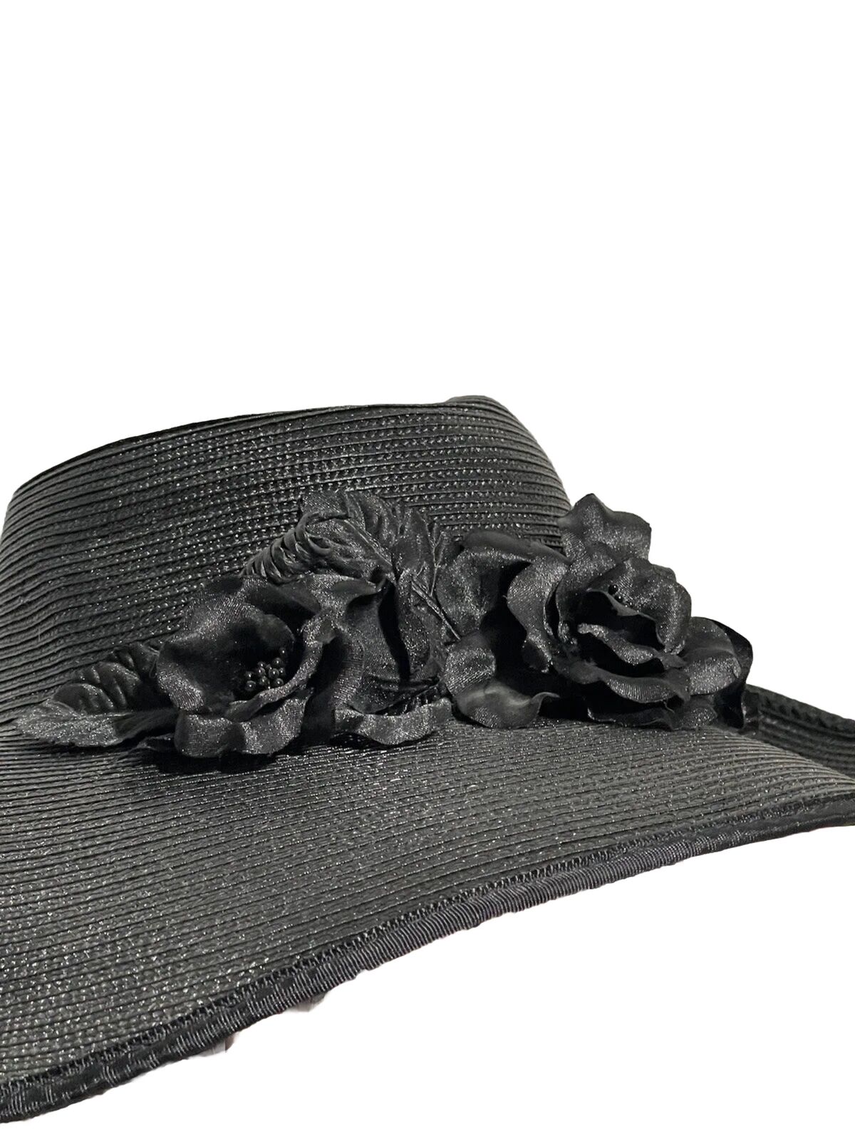Lord & Taylor Women's Black Fascinator Hat Derby … - image 4