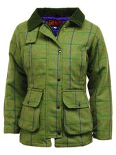 Game Abby Womens Tweed Shooting Jacket - Purple