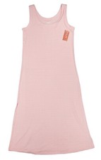 State of Day Button Ribbed Knit Striped Tank Top Style Women's Nightgown NWT