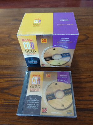 Kodak CD-R Gold Ultima. Archival Recordable discs, 10 pack - , 650 MB/74 min.