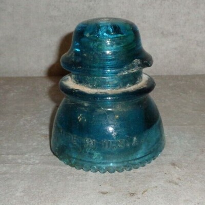 Antique Vintage Hemingray No 42 Predrilled Glass Insulator DIY