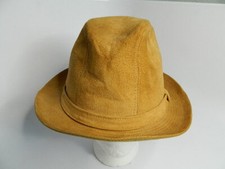 Vintage Mens Stetson Tan Suede Hat Union Made in USA Size 7 18